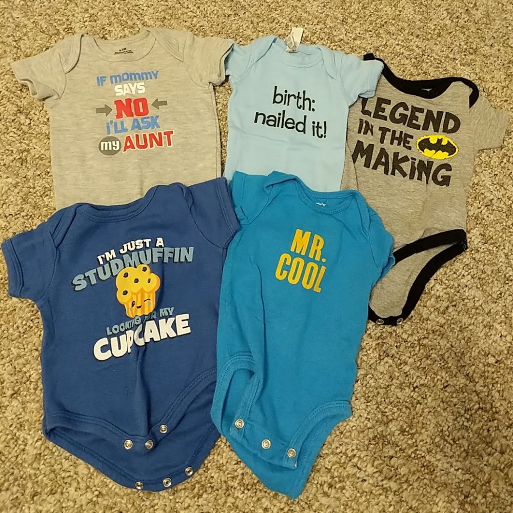 Graphic Newborn to 0-3 Month Onesies